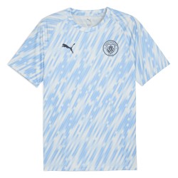 Homme Manchester City 2025/26 Troisième Maillot d’Échauffement - Bleu