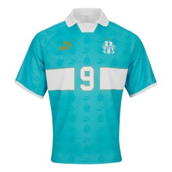 Maillot Retro King OM #9 - Bleu Homme