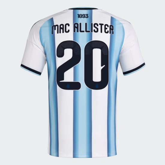 Maillot Officiel Domicile Argentine 2026 Enfant MAC ALLISTER #20