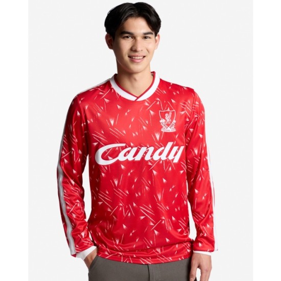 Enfant Liverpool 1989/91 Domicile Candy Manches Longues Rétro Maillot Enfant Liverpool 1989/91 Domicile Candy Manches Longues Rétro Maillot