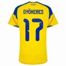 Homme Maillot Suède 2026 Domicile Authentic Coupe du Monde GYÖKERES #17