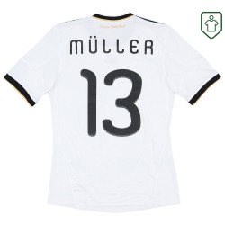 Homme Maillot rétro domicile Allemagne 2010/11 Müller #13