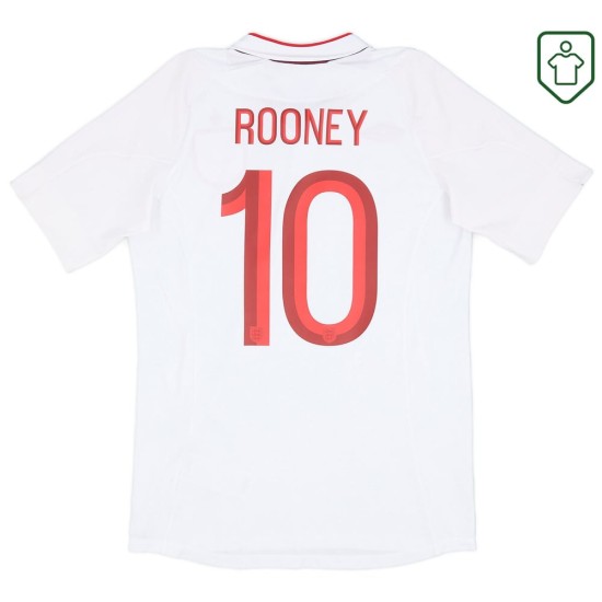 Homme Maillot rétro domicile Angleterre 2012/13 Rooney #10