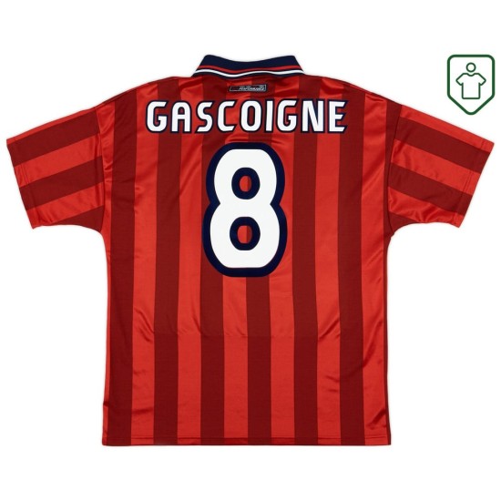 Homme Maillot rétro extérieur Angleterre 1997/99 Gascoigne #8