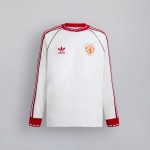 Maillot extérieur rétro 1991 manches longues Manchester United enfant