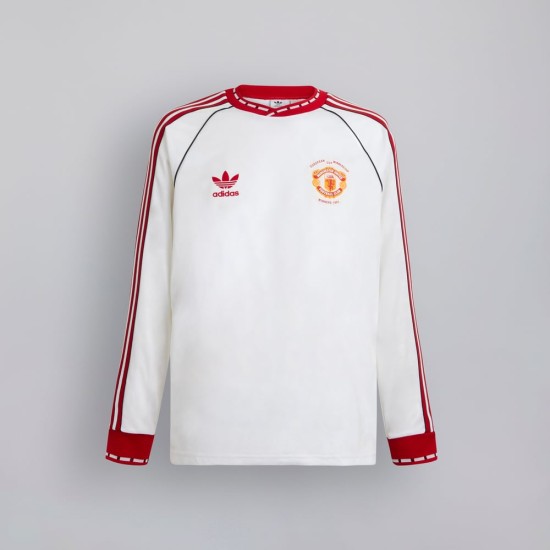 Maillot extérieur rétro 1991 manches longues Manchester United enfant
