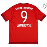 Homme Maillot domicile rétro Bayern Munich 2015/16 Lewandowski #9