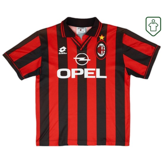 Homme Maillot domicile rétro Milan 1997/98