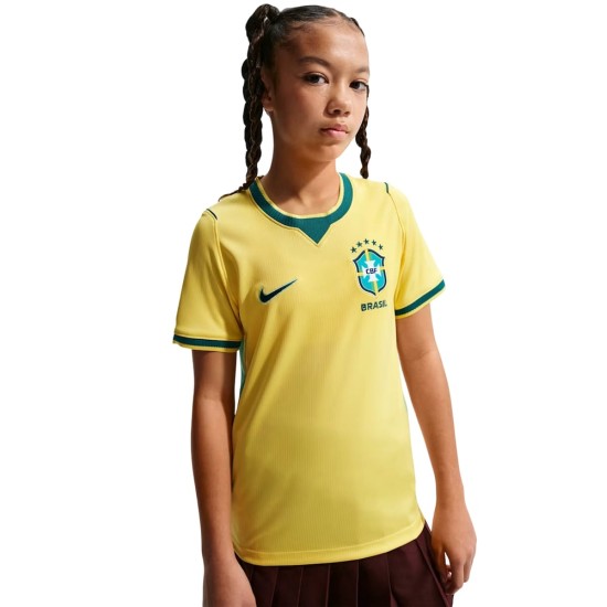 Enfant Maillot Domicile Coupe du Monde 2026 Brésil