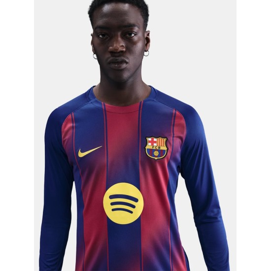 Maillot manches longues UCL domicile enfant FC Barcelone 2025/26 Maillot manches longues UCL domicile enfant FC Barcelone 2025/26