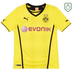 Homme Maillot domicile rétro BVB Borussia Dortmund 2013/14