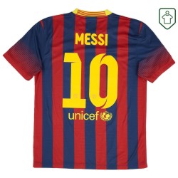 Homme Maillot rétro domicile FC Barcelone 2013/14 Messi #10
