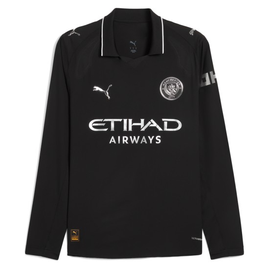 Maillot Extérieur Manches Longues Enfant Manchester City 2025/26