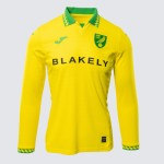 Maillot Domicile Manches Longues Femme Norwich City 2025/26 Maillot Domicile Manches Longues Femme Norwich City 2025/26