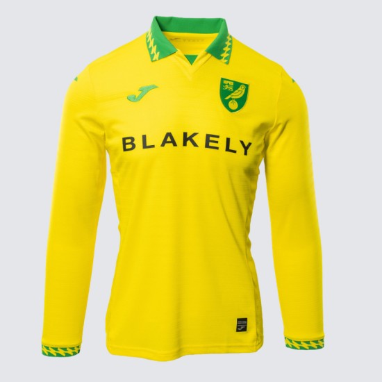 Maillot Domicile Manches Longues Femme Norwich City 2025/26 Maillot Domicile Manches Longues Femme Norwich City 2025/26