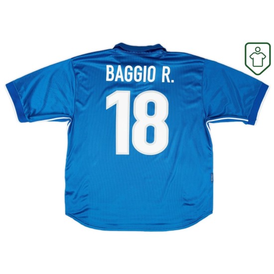 Homme Maillot rétro domicile Italie 1997/98 Baggio R. #18