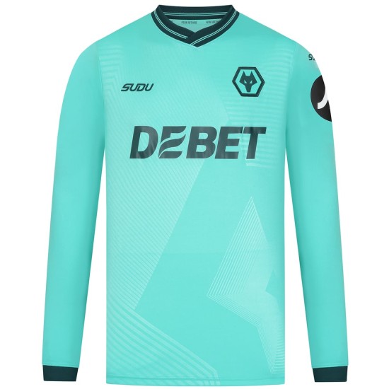 Femme Maillot Manches Longues Extérieur Wolverhampton Wanderers 2025/26 Femme Maillot Manches Longues Extérieur Wolverhampton Wanderers 2025/26