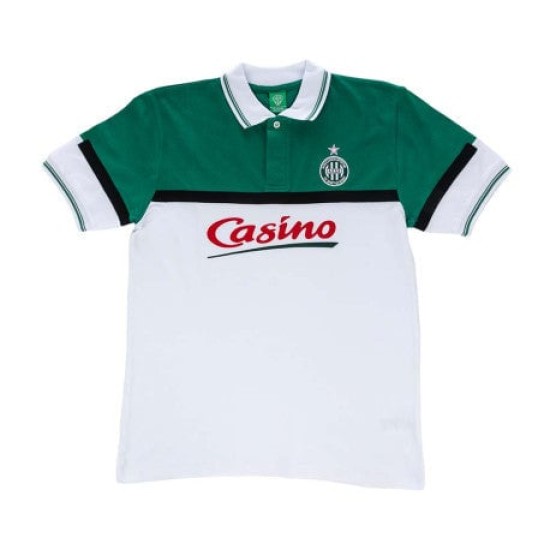 Maillot Rétro vintage casino ASSE enfant années 90 - blanche Maillot Rétro vintage casino ASSE enfant années 90 - blanche