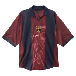 Homme FC Barcelone X TRAVIS SCOTT Rétro 2000/01 Maillot Domicile Squelette