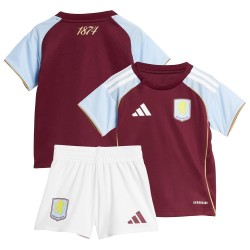 Kit Domicile Aston Villa 2025/26 Enfant