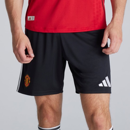 Femme Manchester United 2025/26 Short Domicile - Noir