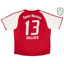 Homme Maillot domicile rétro Bayern Munich 2003/04 Ballack #13