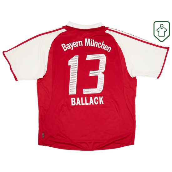 Homme Maillot domicile rétro Bayern Munich 2003/04 Ballack #13