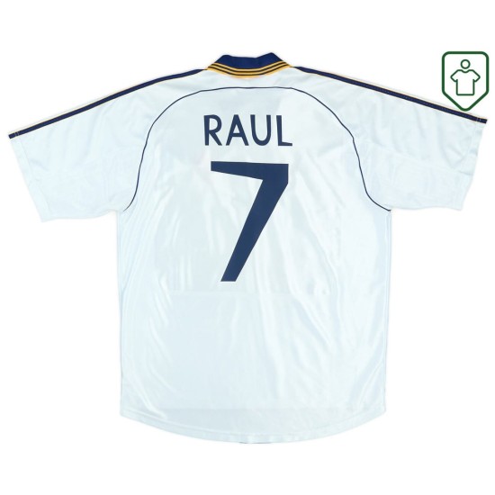 Homme Maillot rétro domicile Real Madrid 1998/00 Raul #7