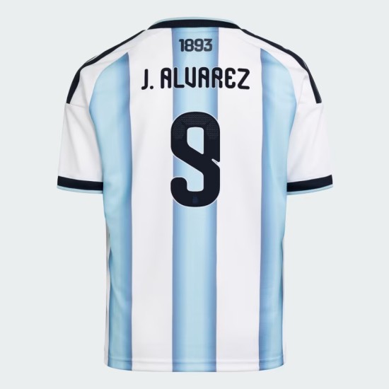 Maillot Officiel Domicile Argentine 2026 Homme J. ALVAREZ #9