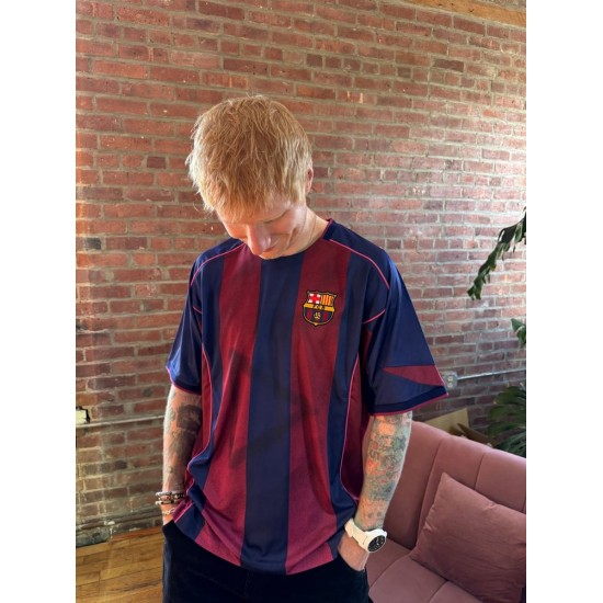 Maillot rétro Ed Sheeran x Spotify x FC Barcelona 2004/05 pour homme