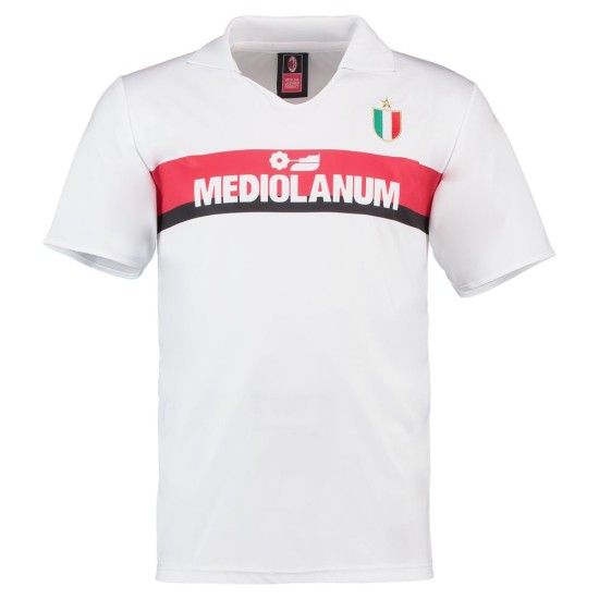 Homme Maillot extérieur rétro Milan 1988