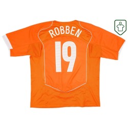 Homme Maillot rétro domicile Pays-Bas 2004/06 Robben #19