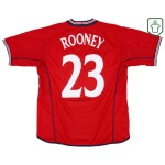 Homme Maillot rétro extérieur Angleterre 2002/04 Rooney #23 Homme Maillot rétro extérieur Angleterre 2002/04 Rooney #23