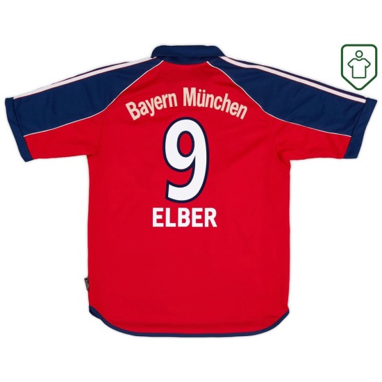 Homme Maillot domicile rétro Bayern Munich 1999/01 Elber #9