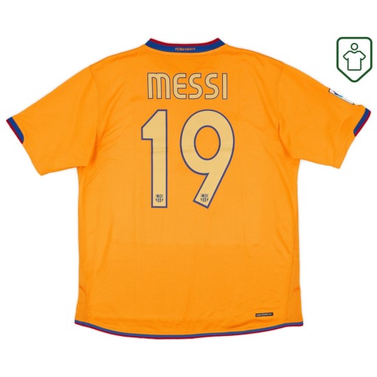 Homme Maillot rétro extérieur FC Barcelone 2006/08 Messi #19