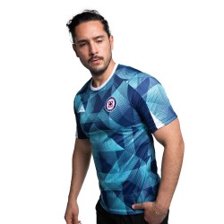 Maillot Homme Cruz Azul Échauffement Troisième 2025/26 – Turquoise/Marine