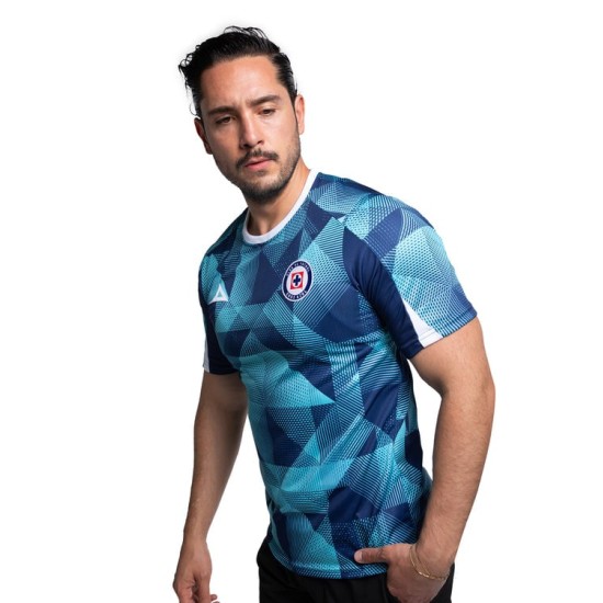 Maillot Enfant Cruz Azul Échauffement Troisième 2025/26 – Turquoise/Marine