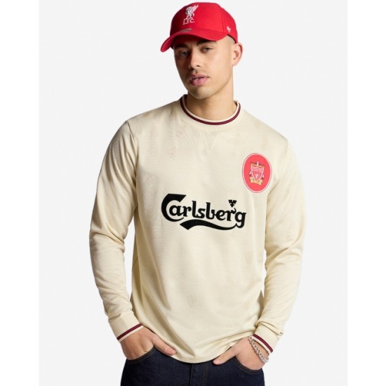 Enfant Liverpool 1996/97 Extérieur Manches Longues Rétro Maillot