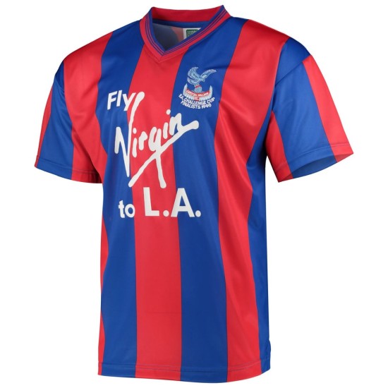 Maillot rétro homme Crystal Palace finale FA Cup 1990 Bukta Maillot rétro homme Crystal Palace finale FA Cup 1990 Bukta