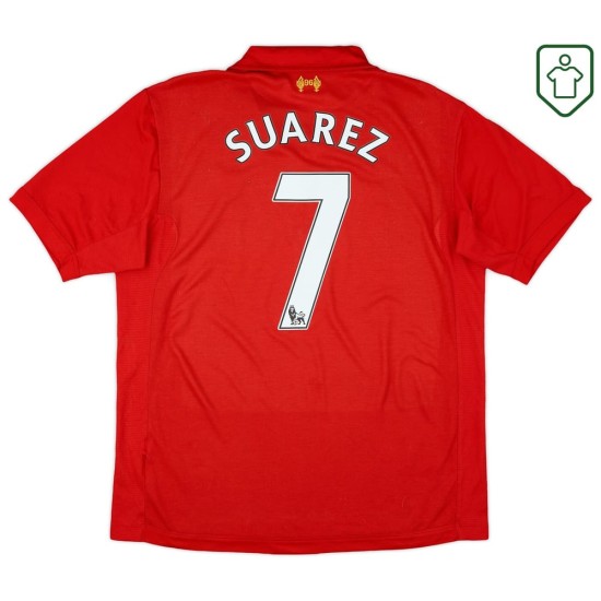 Maillot rétro domicile homme Liverpool 2012/13 Suarez #7 Maillot rétro domicile homme Liverpool 2012/13 Suarez #7