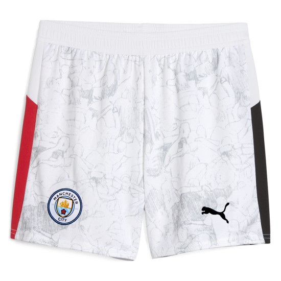Short enfant Manchester City 2025/26 KidSuper - Blanc