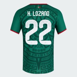 Maillot Officiel Domicile Mexique 2026 Homme H. LOZANO #22