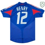 Homme Maillot rétro domicile France 2004/06 Henry #12