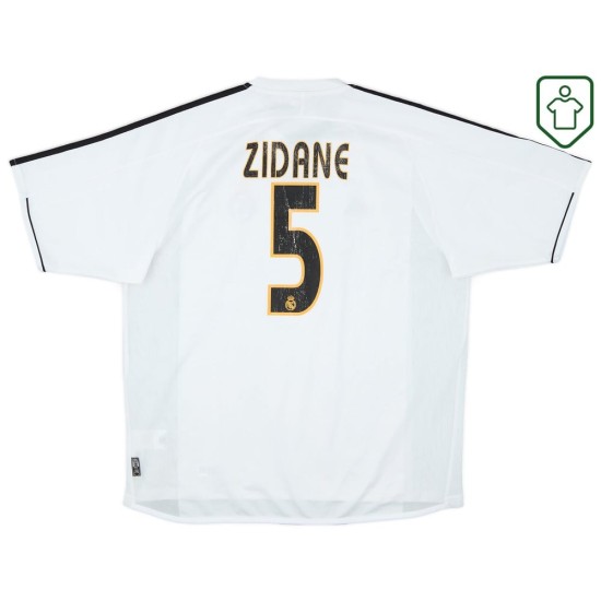 Homme Maillot rétro domicile Real Madrid 2003/04 Zidane #5