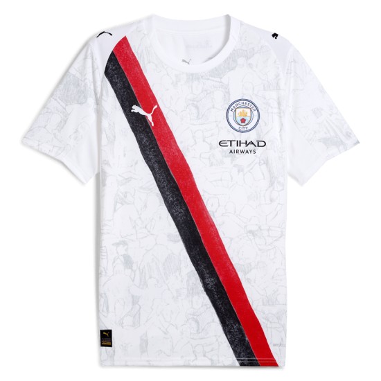 Maillot enfant Manchester City 2025/26 KidSuper - Blanc Maillot enfant Manchester City 2025/26 KidSuper - Blanc