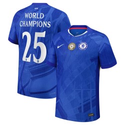 Maillot Domicile Chelsea 2025/26 Homme - Champions du Monde n°25