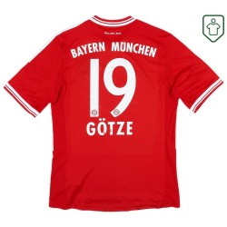 Homme Maillot domicile rétro Bayern Munich 2013/14 Götze #19