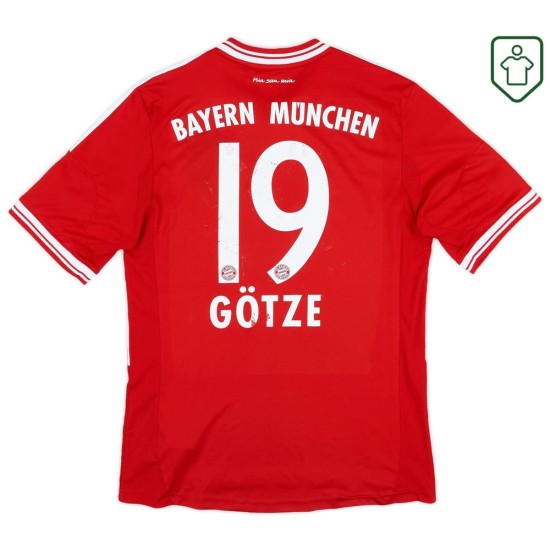 Homme Maillot domicile rétro Bayern Munich 2013/14 Götze #19