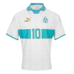 Maillot Retro King OM #10 - Blanc Homme