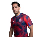 Maillot Enfant Cruz Azul Échauffement Troisième 2025/26 – Rouge/Marine